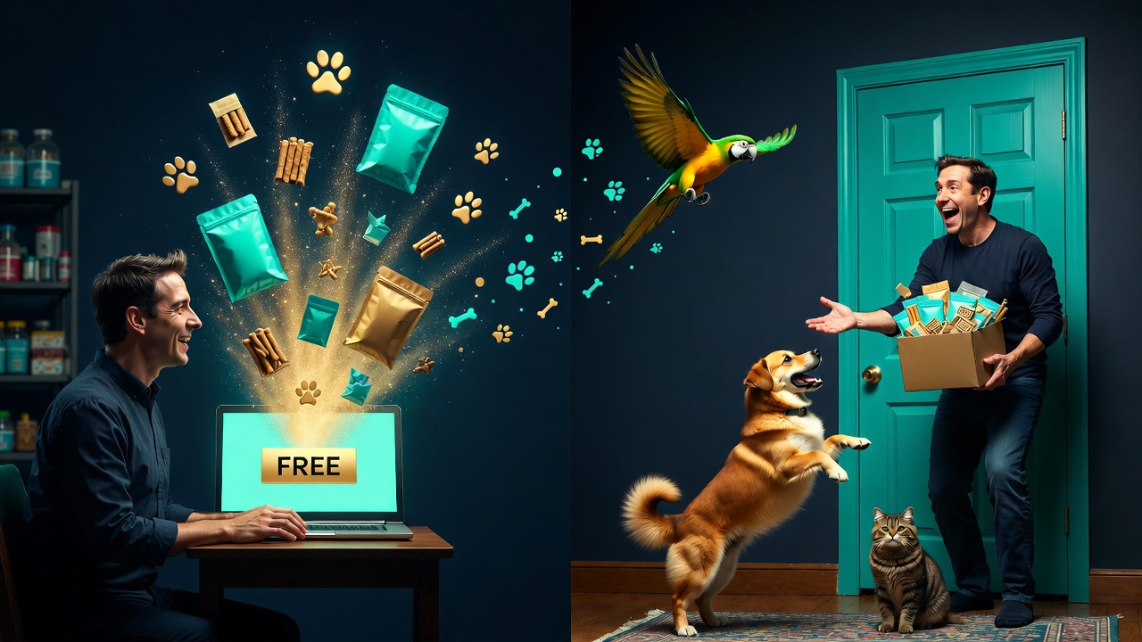 Free Pet Freebies & Samples header image — add your graphic here