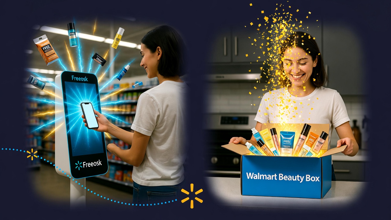 Free Walmart samples and freebies — Freeosk, Beauty Box and Baby Box